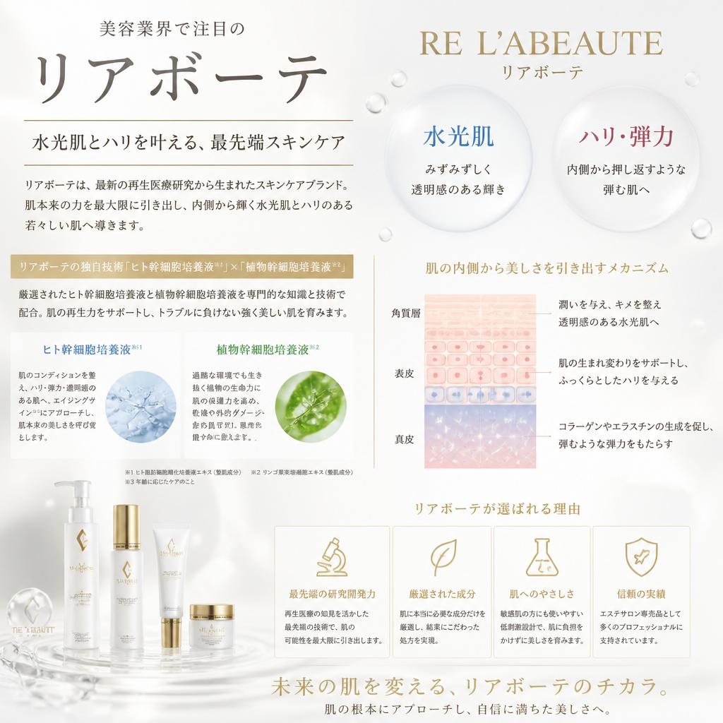 リアボーテ製品で実感する効果