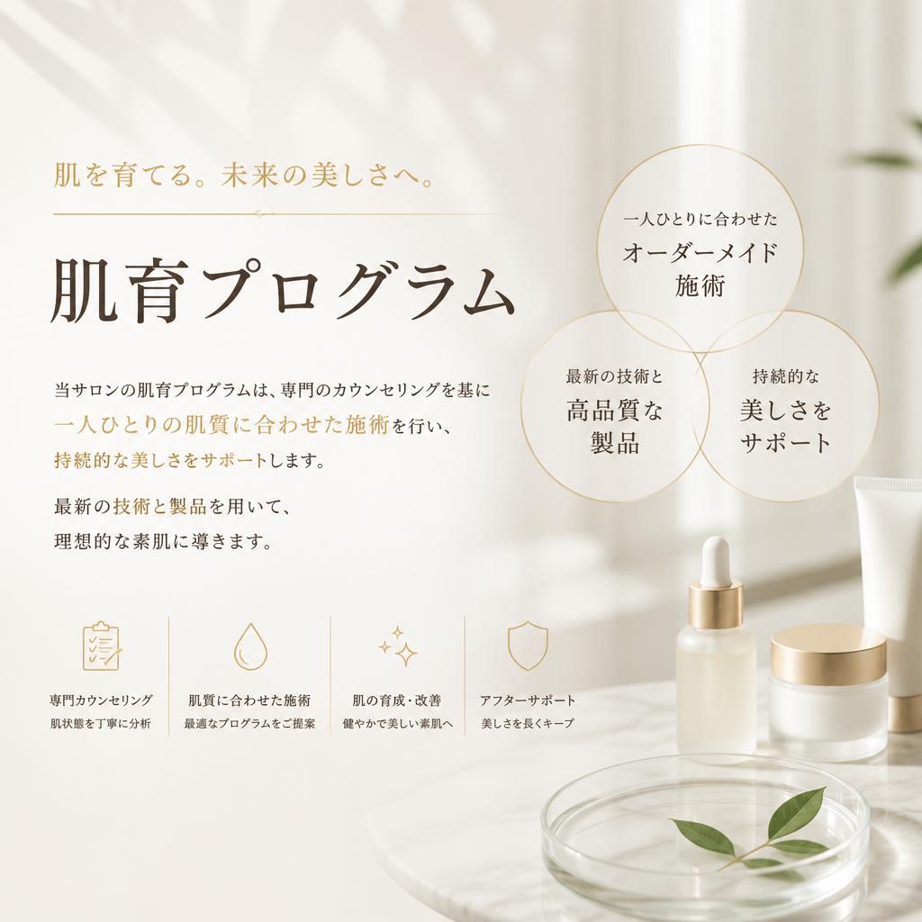 BLOSSOMの肌育プログラム