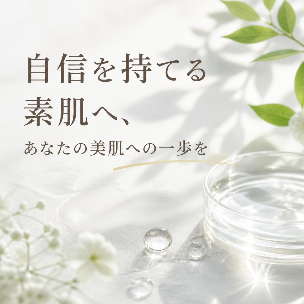 自信を持てる素肌へ、あなたの美肌への一歩を